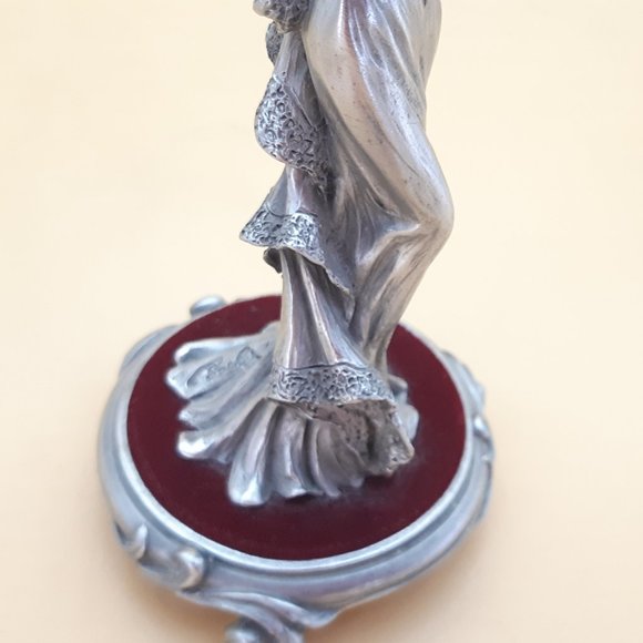Caroline Pewter Statue Frou-Frou Collection by les Etains Du Prince made in Fran - Picture 11 of 11